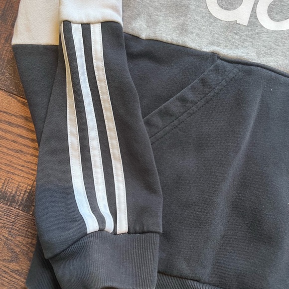 Adidas Hooded Color Block Sweatshirt Youth Boys Large 14-16 SALE 4/$20 - Picture 3 of 6